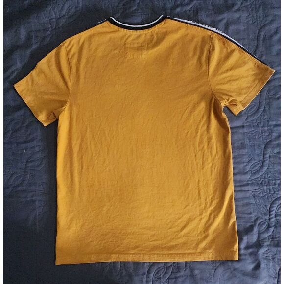 GUESS Los Angeles Mustard Yellow Logo T-Shirt (Size S) - Picture 4 of 5